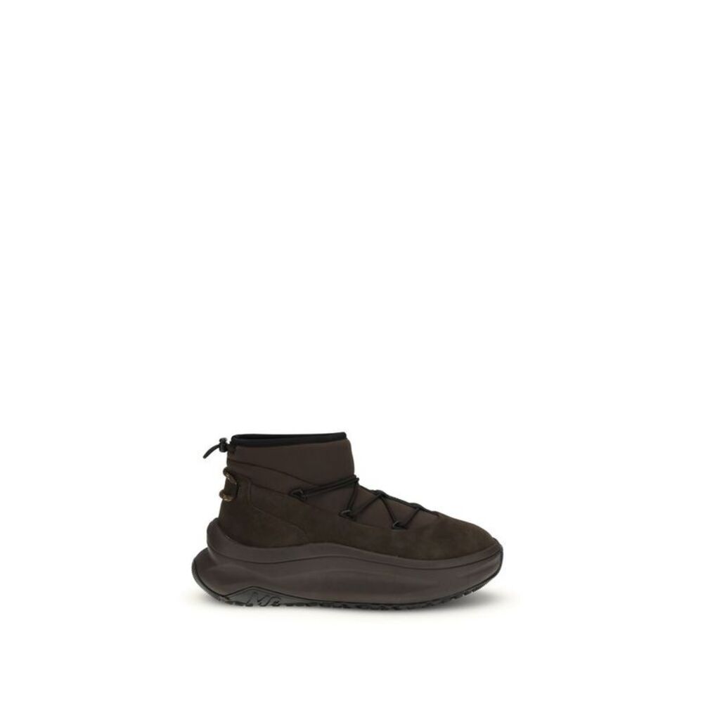 Moon Boot Brown Polyester Lace-Up Men's Boots